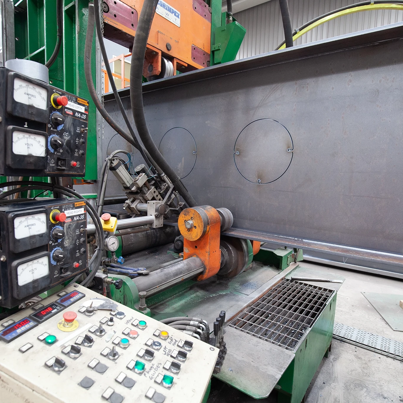 plate girders on TI machine4 uai
